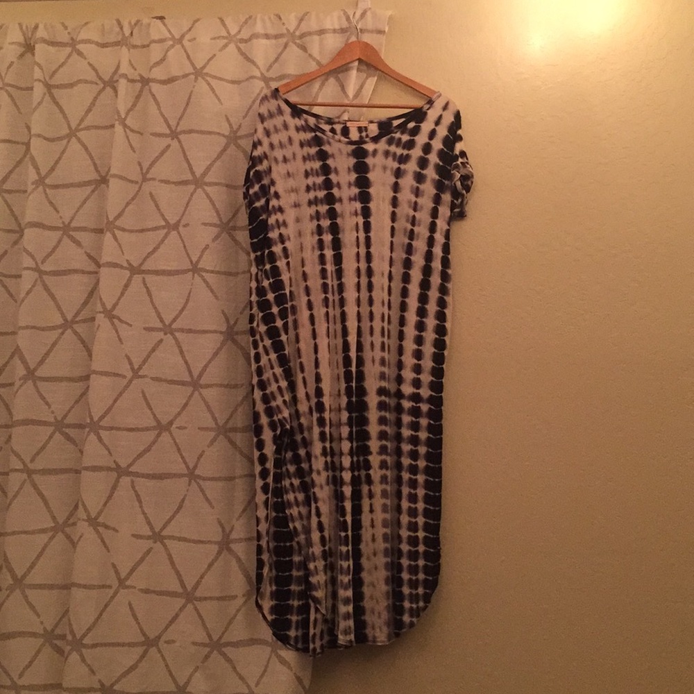 Tie Die Maxi Dress with Pockets